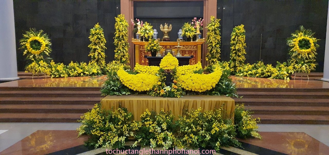 trang trí phòng tang lễ